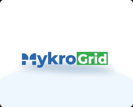 MykroGrid logo on a white card