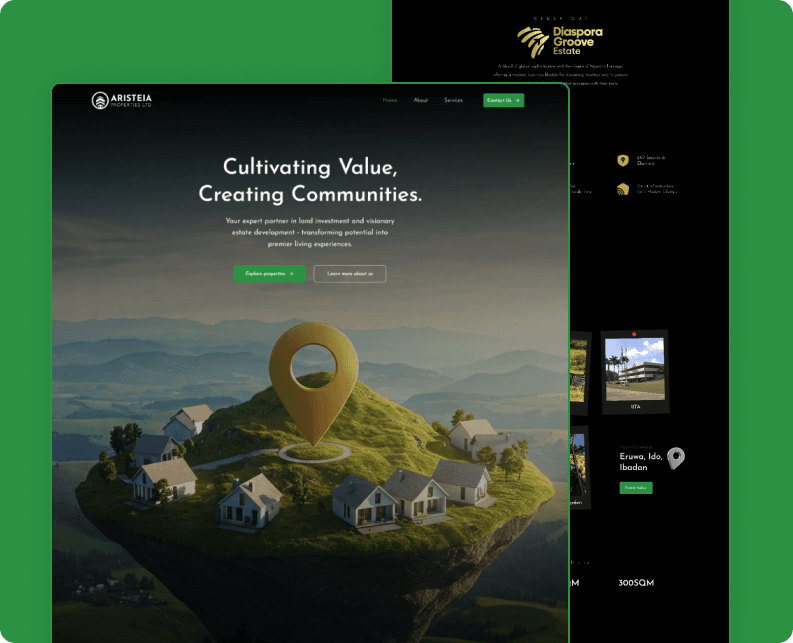 Aristeia Properties Website Design
