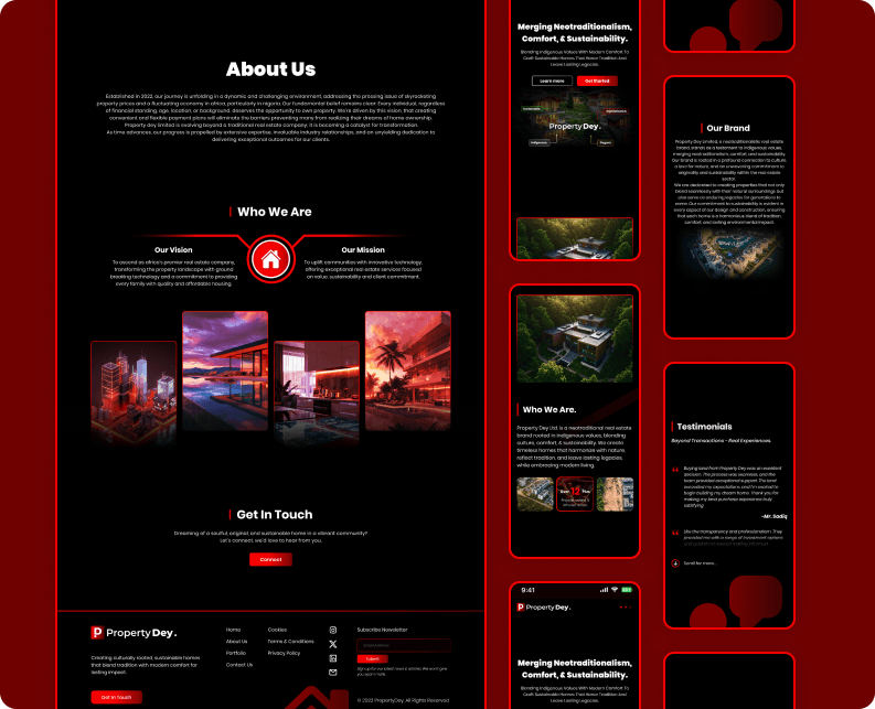 Property Dey Website Interface